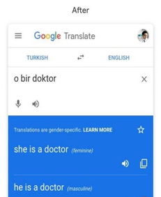 谷歌翻譯引入減少性別偏見的更新，英法等六語種首發(fā)